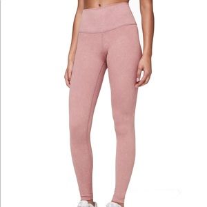 Lululemon luxtreme wunder under pink stone wash
